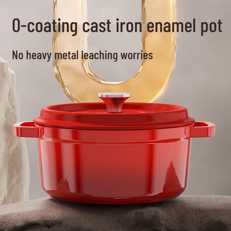 

COOKER KING 22cm Enamel Cast Iron Stew Pot