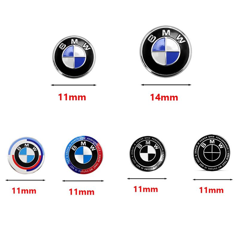 2pcs Car Styling Remote Key Emblem Sticker for BMW E46 E39 E90 E60 E36 F30 F10 E34 E30 F20 E92 M3 M4 M5 X5 X6 For 11/14mm djbf00