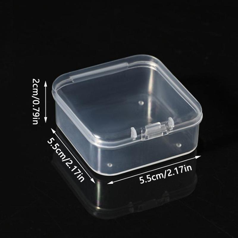 

Мини Пластиковая Коробка Прямоугольная Прозрачная Упаковочная Коробка Пылезащитная Прочная Отсек для Хранения ID-карт Коробка