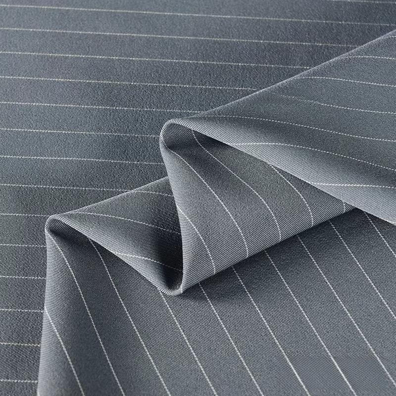 100/300/500cm Vertical Stripe Fabric Wrinkle Resistant Drapable Professional Suits Pant Dresses Office Apparel Textile Fabric