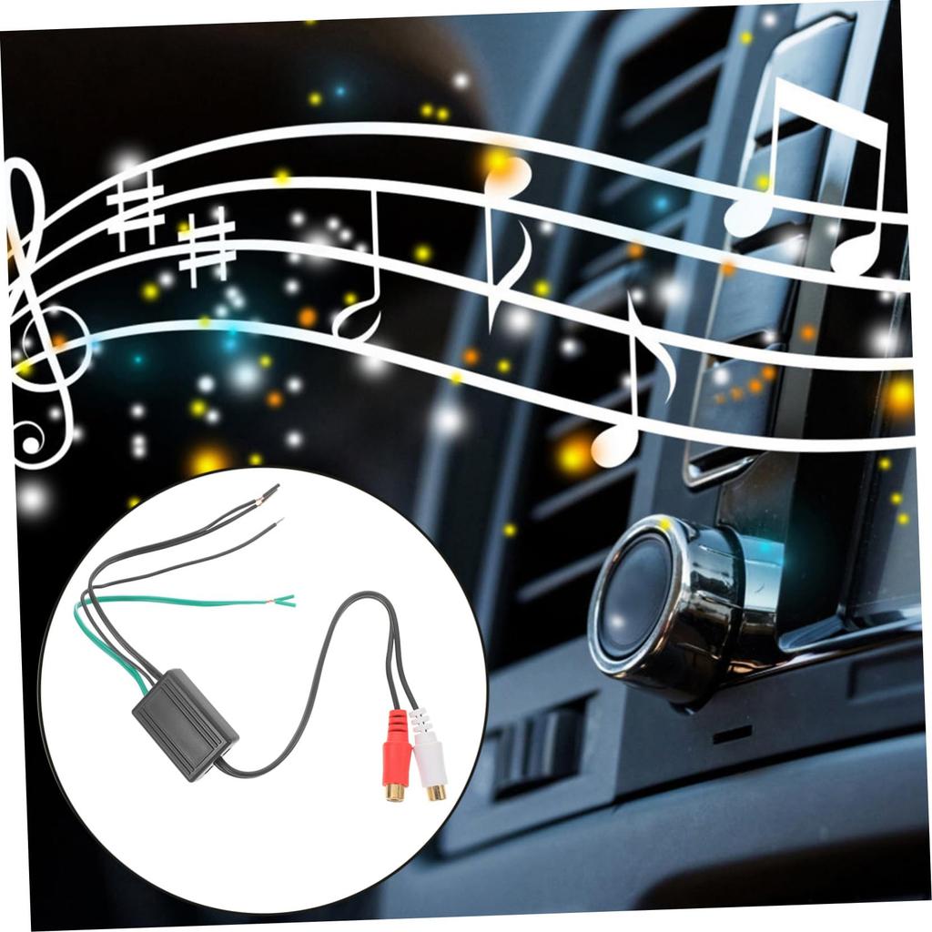Speaker Wire Adapter, Mipcase Speaker Replacement Stereo Audio Cable Car Speaker Car Stereo Audio Cable Speaker Cable Plastic Black