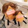 Gefülltes Cartoon Kartoffel Plüschtier Braune Haare Wurstförmige Lippe Niedlich Weich PP Baumwolle Gefüllt Gemüse Plüschtier Kinder Trost Heimdekoration
