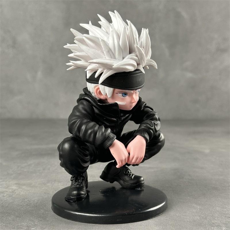 Anime Jujutsu Kaisen Satoru Gojo Figure PVC Cute Toy for Children Model Doll