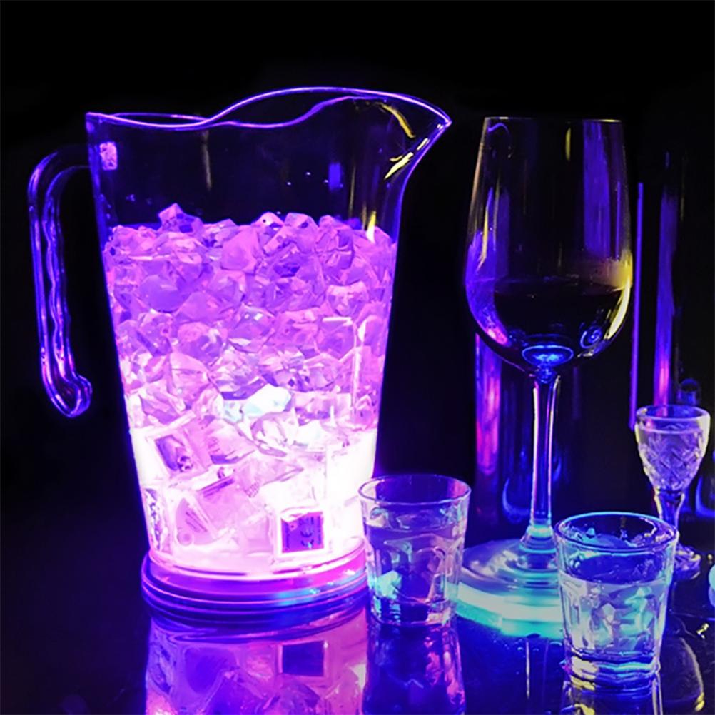 1.8L Kunststoff Farbwechsel LED Eiswürfelbehälter Bar Bierkrug LED Leuchtender Champagner Bier Eiskübel für Bar Party
