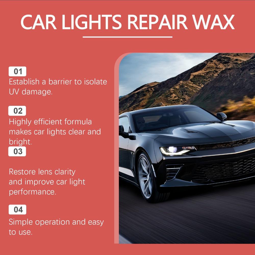 Auto Scheinwerfer Restaurierung Polierpaste Oxidation entfernen Kratzer Reparatur Schmutz Reiniger Scheinwerfer Aufbereitung Creme 100g Autopflege