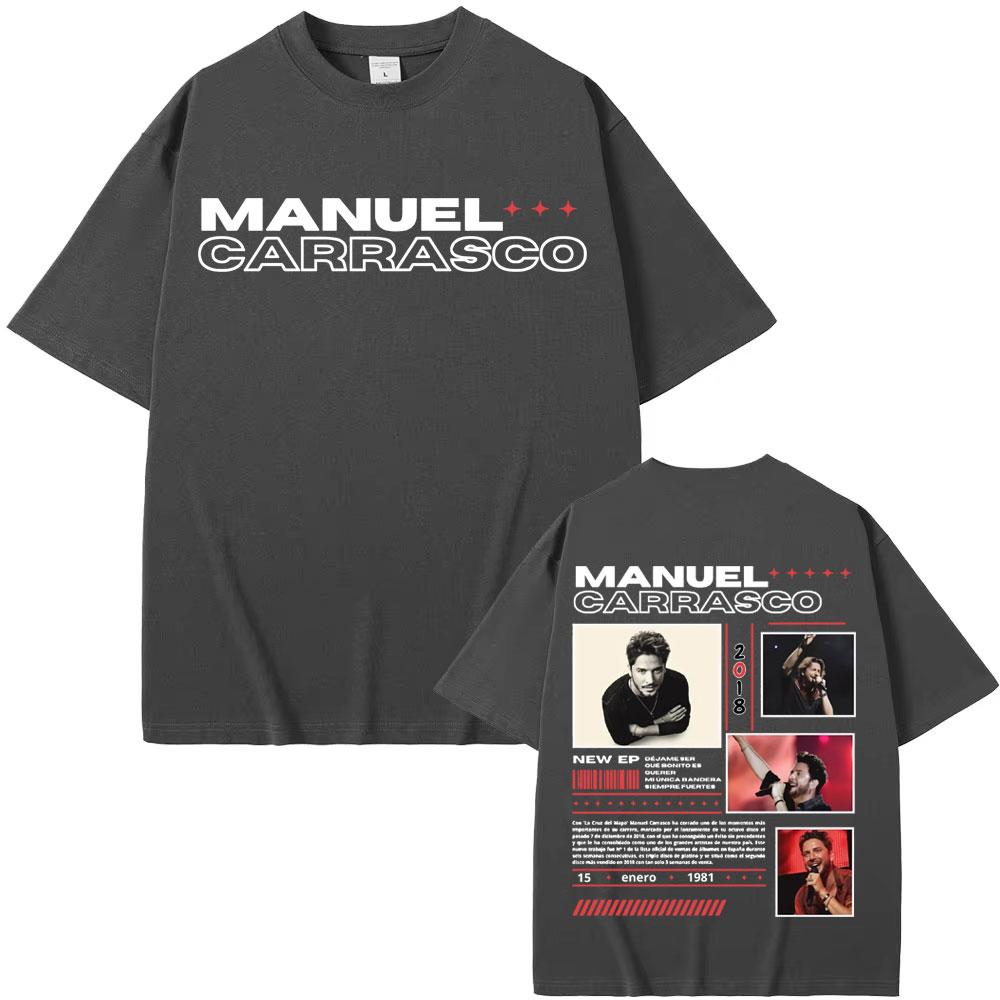 Rapper Manuel Carrasco Album Tour Cover T Shirt Men's Women Fashion Hip Hop Vintage T Shirts Summer Pop Art High Quality T-shirt