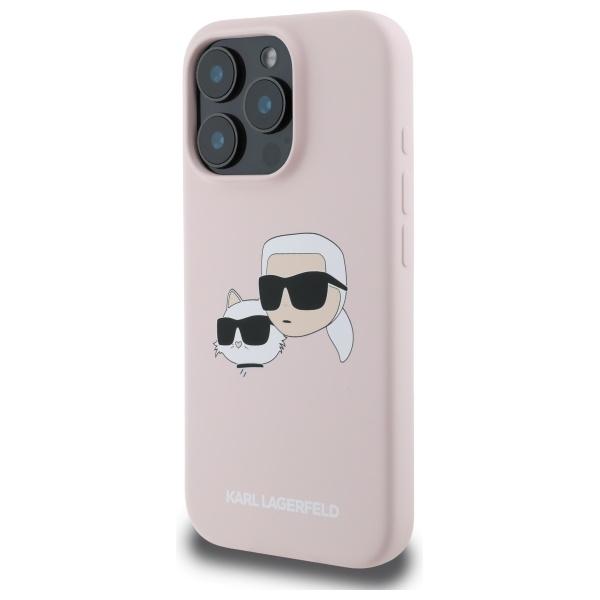 Etui do iPhone 16 Pro Max Karl Lagerfeld MagSafe różowe