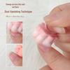 Cat Paw Pre-treatment Manicure Brush with Rear Edge Ring & Fine Soft Bristles for Dust Cleaning