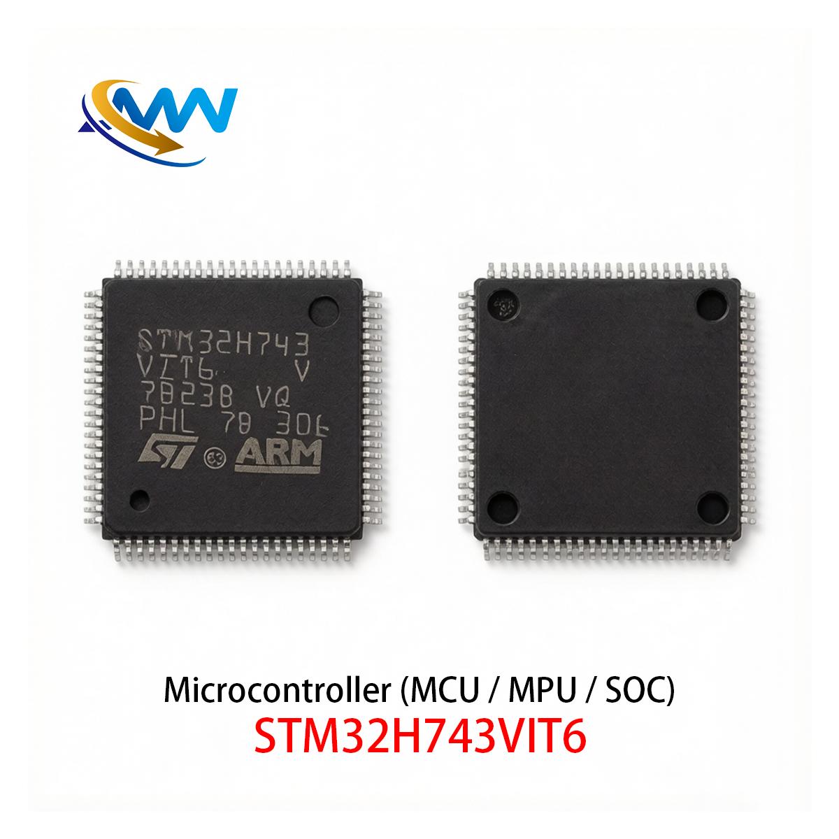 STM32H743VIT6 Microcontroller Ic (MCU / MPU / SOC) High-performance ARM Cortex-M7 MCU with DSP and DP-FPU Featuring 2 MB Flash STM32H743VIT6