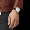 TISSOT PR100 Collection Quartz Movement Men's Watches Watch 42mm White Dial Stainless Steel Case Leather Strap T101.610.16.031.00