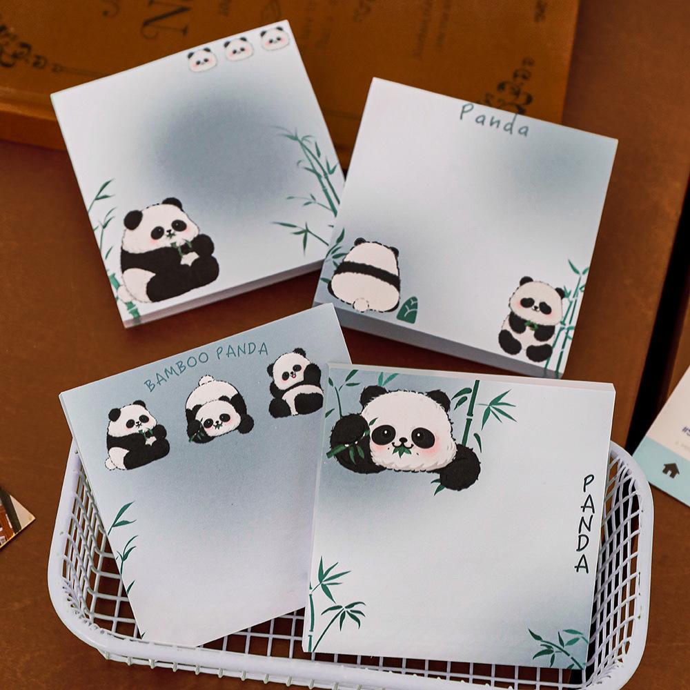 Panda Sticky Notes: Reusable Cartoon Memo Pad for Students & Gifts