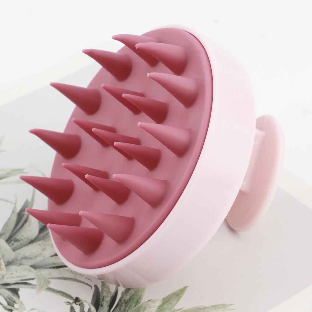 Silicone Shampoo Scalp Hair Massager Head Body Scalp Massage Brush Scalp Massage Brush Comb Magic Handle Brush Spa Massage Brush