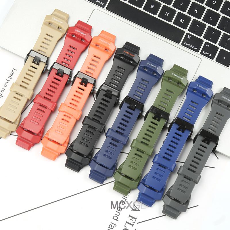 Rubber Strap For Casio G-Squad GBD-H1000-1A7JR Men's Strap GBD-H1000 GBD H1000 Replacement Bracelet