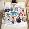 Family Guy Poster Printed Flannel Blanket, soft throw for bedroom sofa, washable, fan merchandise, great gift.