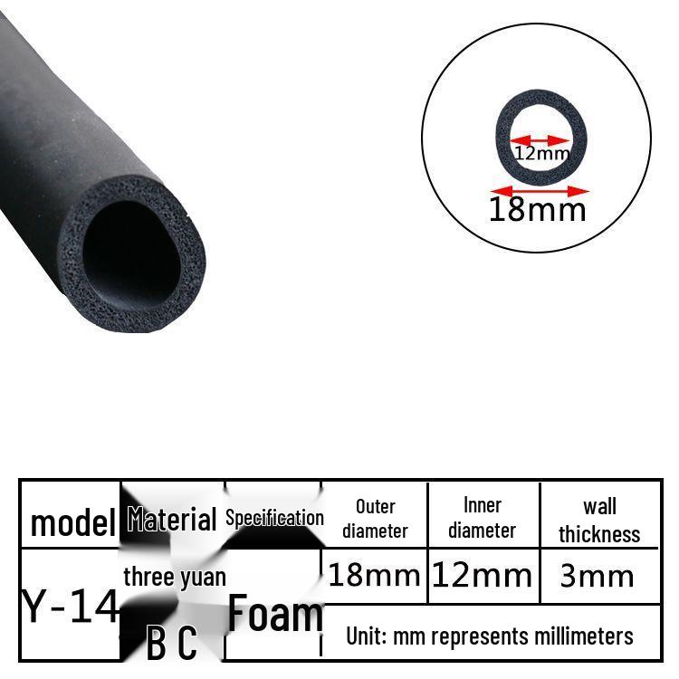 EPDM Hohlprofil-O-Ring-Dichtungsstreifen: Staubdichter, stoßdämpfender, kollisionssicherer Schwammrohr