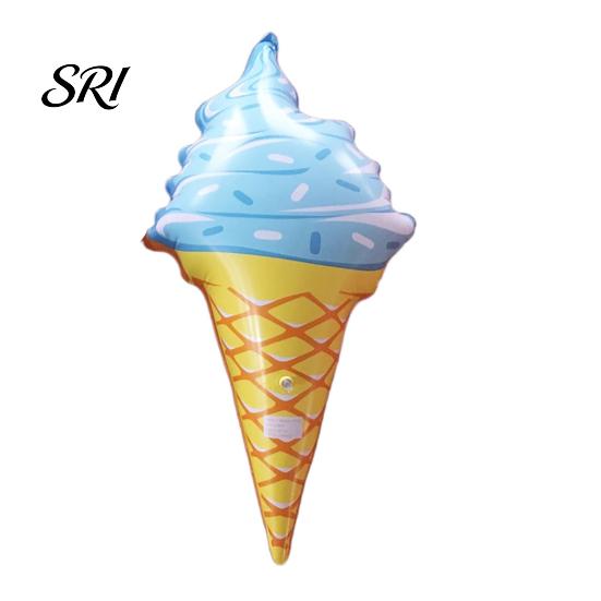 Ice Cream Float Inflatable Toy Extra Large Pool Kids Floating for Swimming Water Play Outdoor синий