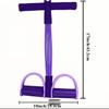 Multi-Functional Resistance Rope & Foot Pedal Yoga Band - Elastic Core, Waist, Arm, & Leg Stretching Fitness Equipment