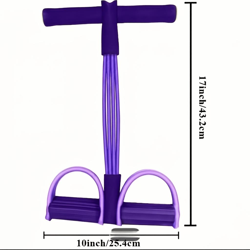 Multi-Functional Resistance Rope & Foot Pedal Yoga Band - Elastic Core, Waist, Arm, & Leg Stretching Fitness Equipment