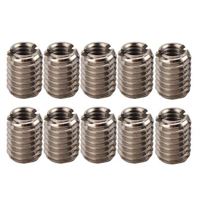 10 Stück Edelstahl Gewindeeinsätze Reduziermutter Innengewinde M4x0.7 Außengewinde M6x1.0 mit 8mm Länge