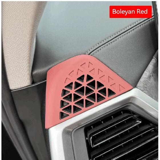 ABS Carbon Fiber Air Vent Frame Trim Cover For BMW X5 X6 X7 G05 G06 G07 -2025, Dashboard Side AC Outlet Decor Accessories