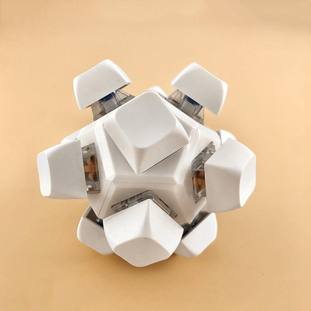 Square Keyboard Caps Toy Calming Button Pinch Toy Finger Toy Mechanical Keyboard  Kids Teens