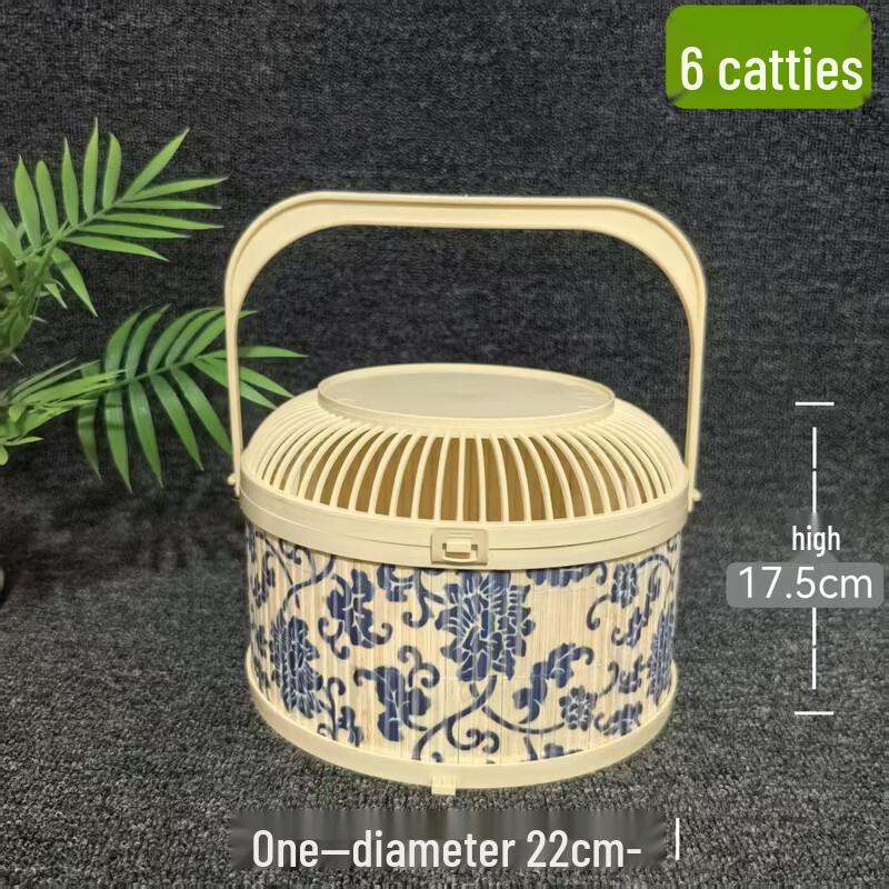 Jingyuheng Портативная круглая пластиковая клетка для птиц под бамбук