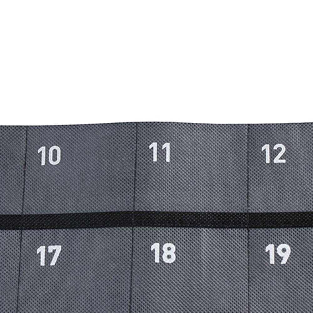 1Pcs Hanging Wall Mounted Numbered Chart Holder Storage Bag With Pockets Calendar Bag