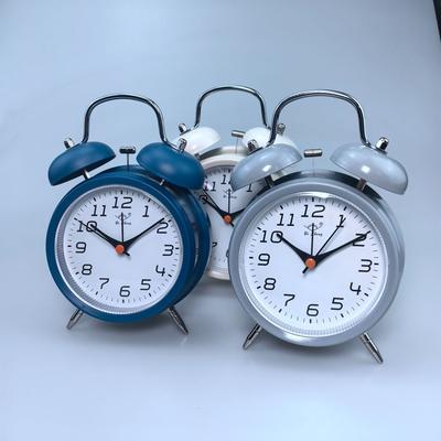 4-inch Alarm Clock Metal Ringing Children's Clock Korean Version Clock with Night Light Silent Desktop Clock GH820 Ringing