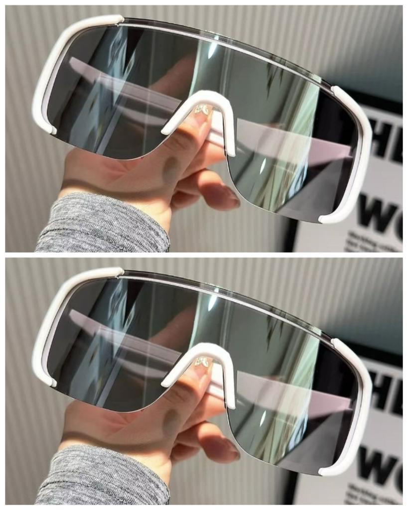 2SZT Okulary rowerowe sportowe outdoorowe dla mężczyzn kobiet outdoorowe UV400 odporne na promieniowanie ultrafioletowe okulary do jazdy odcienie dla mężczyzn duże oprawki