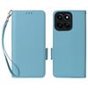 For Honor X7c 5G/X7c 4G/200 Smart 5G/Play 60 Plus 5G/Play 9T Case with Wrist Strap Litchi Texture PU Leather Wallet Phone Cover