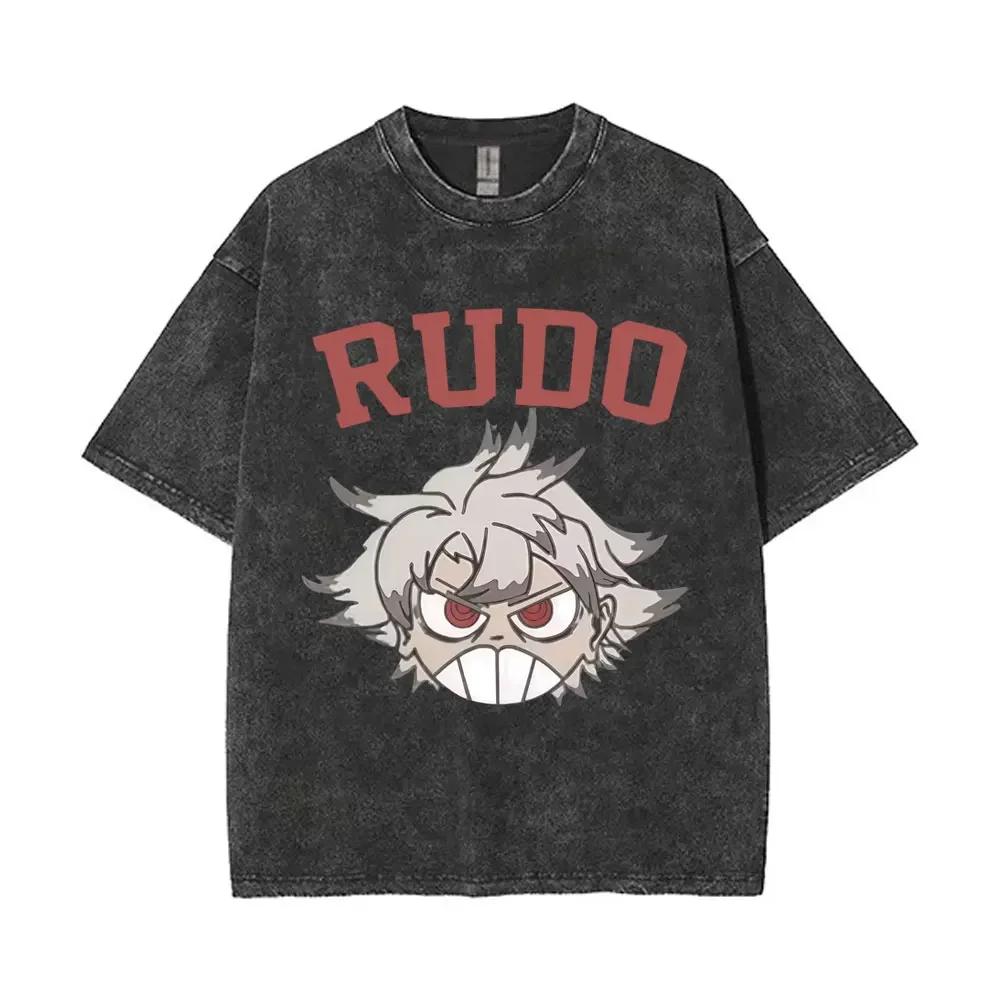 2026 summer Gachiakuta Anime T-shirt, Vintage Washed, Harajuku Streetwear, Unisex Casual Tee for Fans, Aesthetic Otaku Clothing