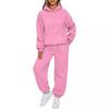 Fall Casual Tracksuit 2 Piece Set Women Long Sleeve Pullover Hoodies And Sweatpants Lounge Wear with Pocket