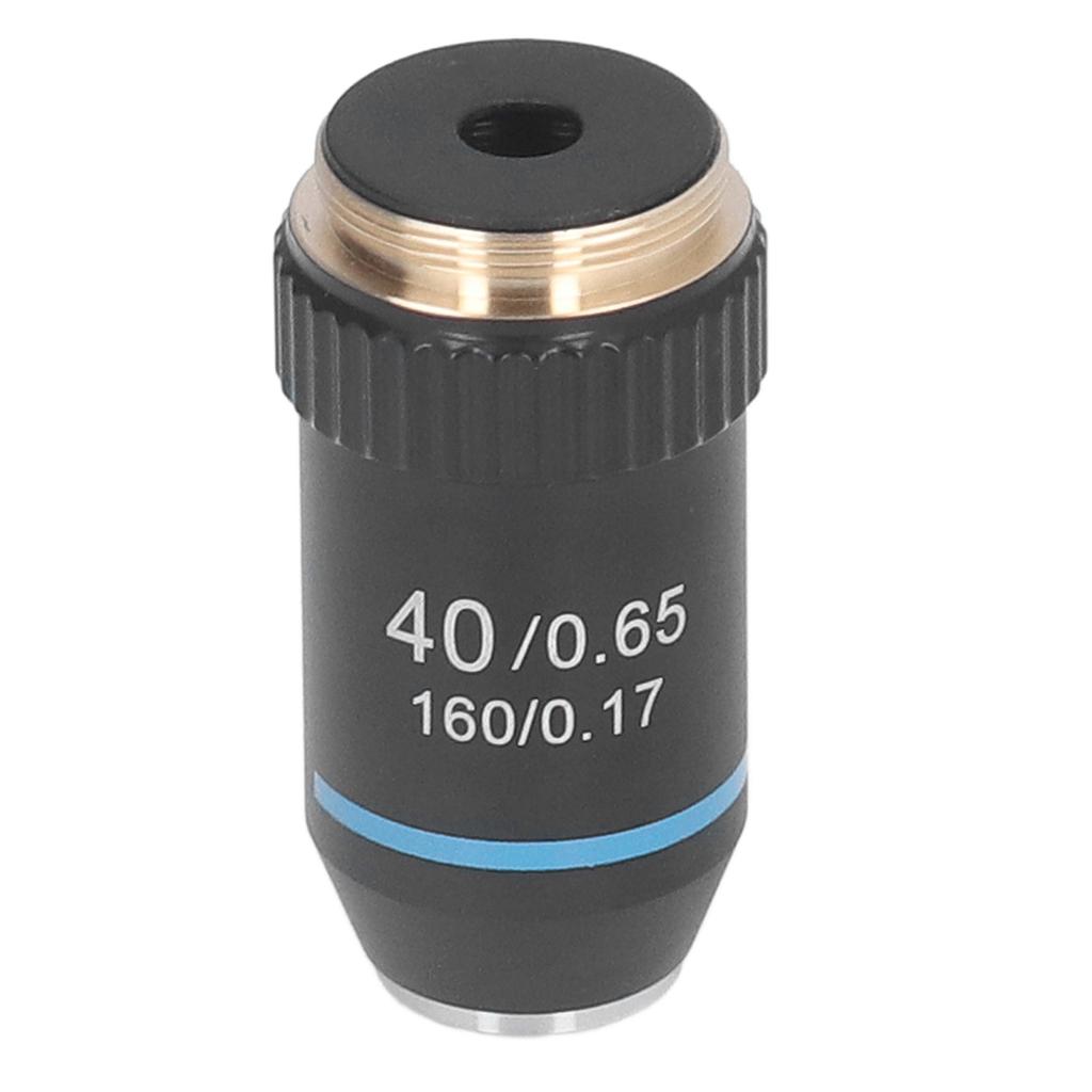 Achromatic Microscope Objective 40X High Magnification 20.2mm Thread Standard RMS Black 195