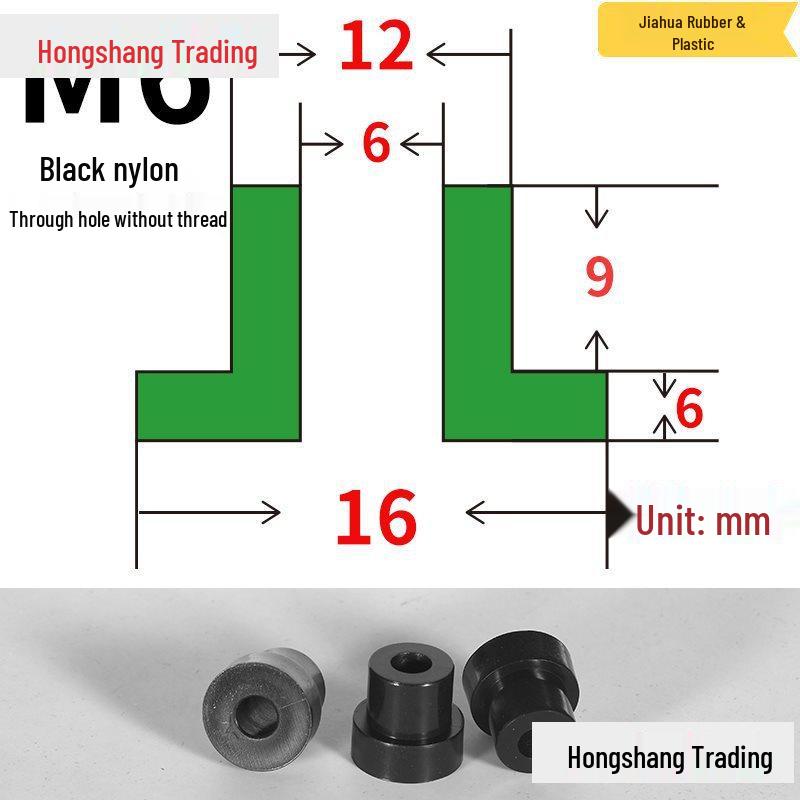 Step T-Shaped Nylon Insulating Bushing Washer, M3-M35 Thread Protection Spacer