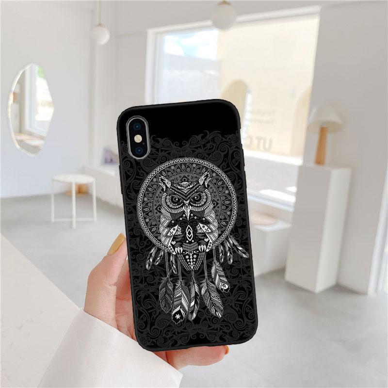 LO20 Cartoon Art Owl Soft Shell Phone Case for Redmi Note 13 14 Pro+ Plus A3 A3X 13X 13C 13R 14S 14C 14R