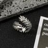 Vintage Punk Tausendfüßler Paar Ring Gothic Geometrische Wirbelsäule Fünf Finger Ringe Hip Hop Hyperbel Anime Ringe Zubehör