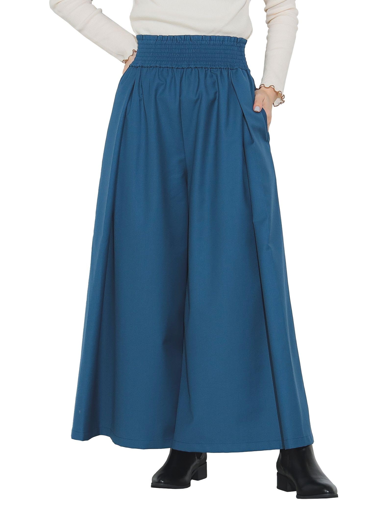 

Брюки Tuck Wide Pants СИНИЙ ОДИН РАЗМЕР [Beams Heart] Женские синий