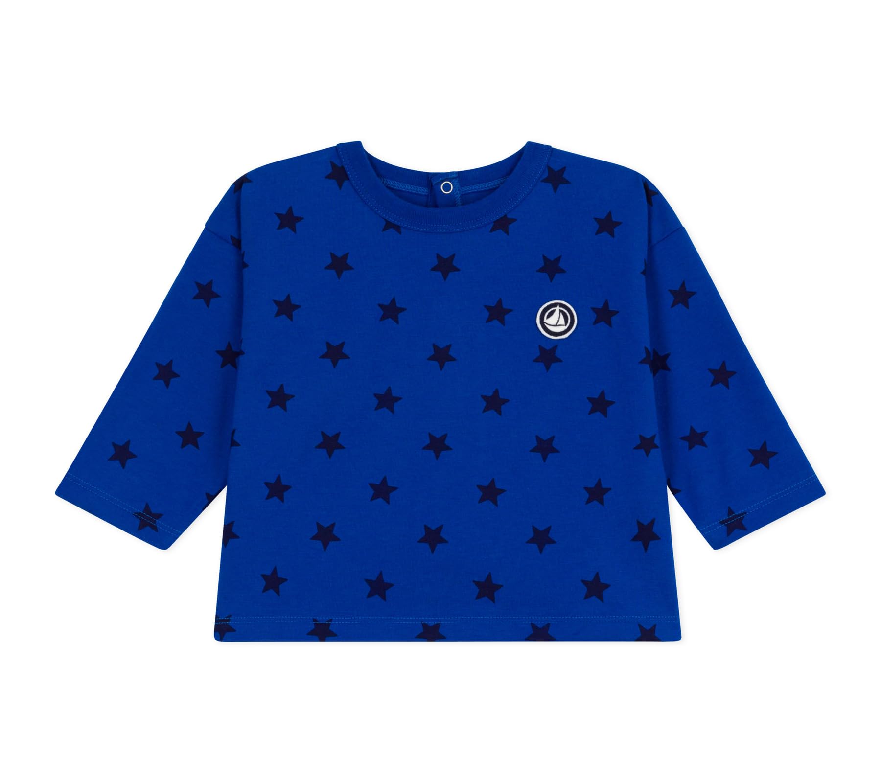 

Petit Bateau Long Sleeve A0E9E Royal 24 86cm T-Shirt Blue/Blue, Months,