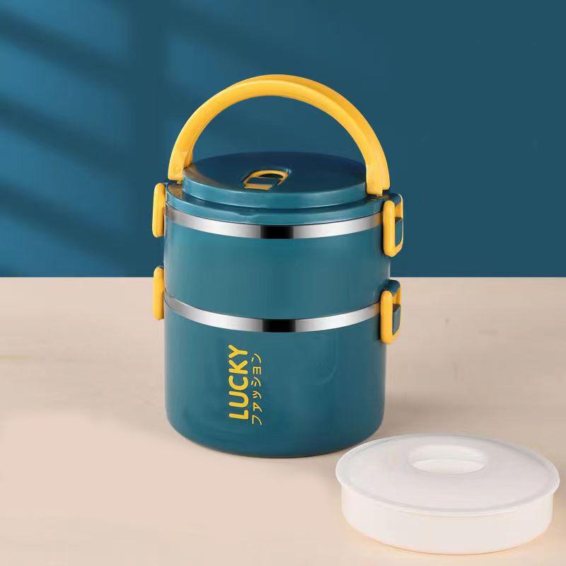 1-4Layer Stainless Steel Bento Box Set Cartoon Child Adult School Office Food Storage Container Outdoor Camping Picnic Lunch Box