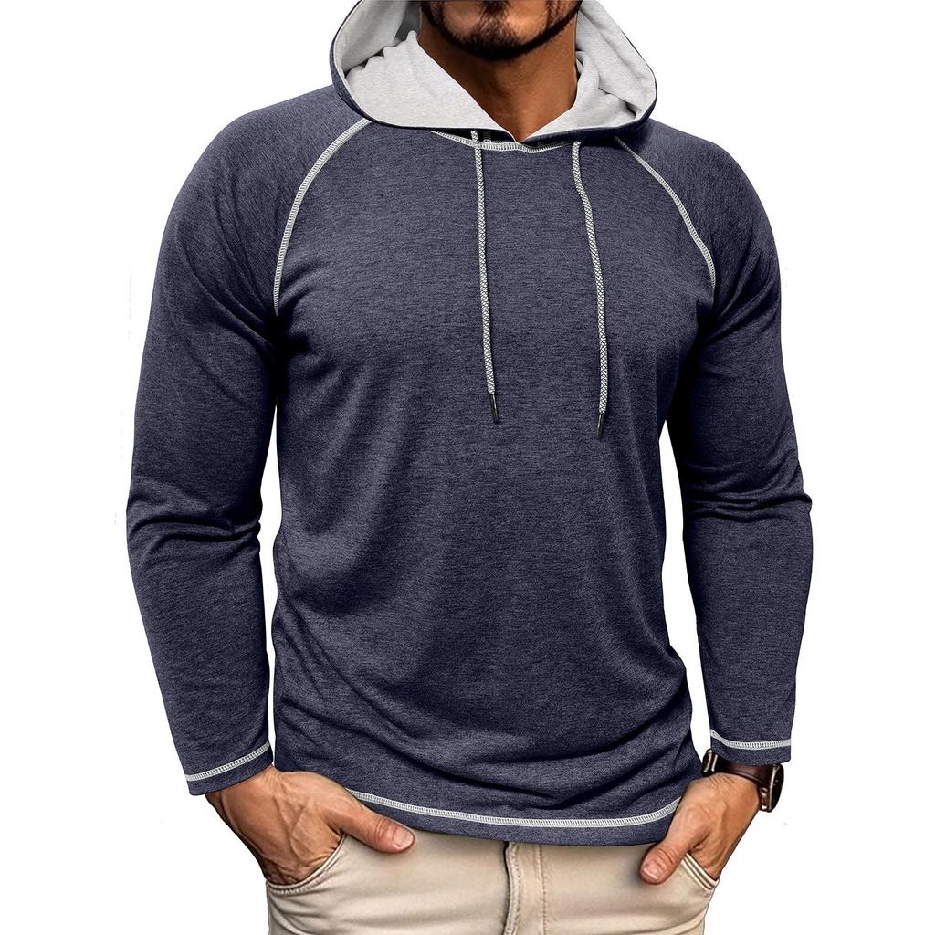 Men’s Hoodies Long Sleeves Shirts Autumn Spring Casual Tops Sportswear Sweatshirt Vintage Classic T Shirt