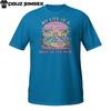 Funny Dinosaur T-Shirt – ''My Life Is A Walk In The Park'' Pastel Sunset Design