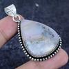Natural Pink Opal Gemstone 925 Sterling Silver Jewelry Pendant 2.17" W2R06