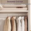 Cost-Effective Beige Compression Hanging Bag, 40% Space-Saving Vacuum Seal, See-Through Luxury Storage with Durable Zipper