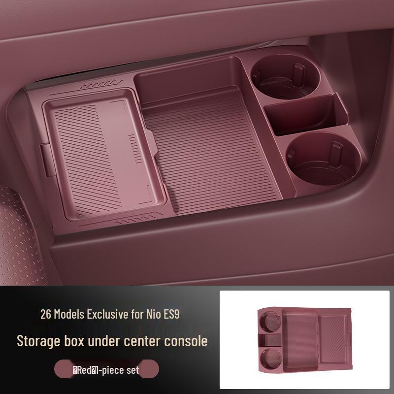 Fits 26 NIO ES9 Models: Multifunctional Center Console Lower Storage and Glasses Box.
