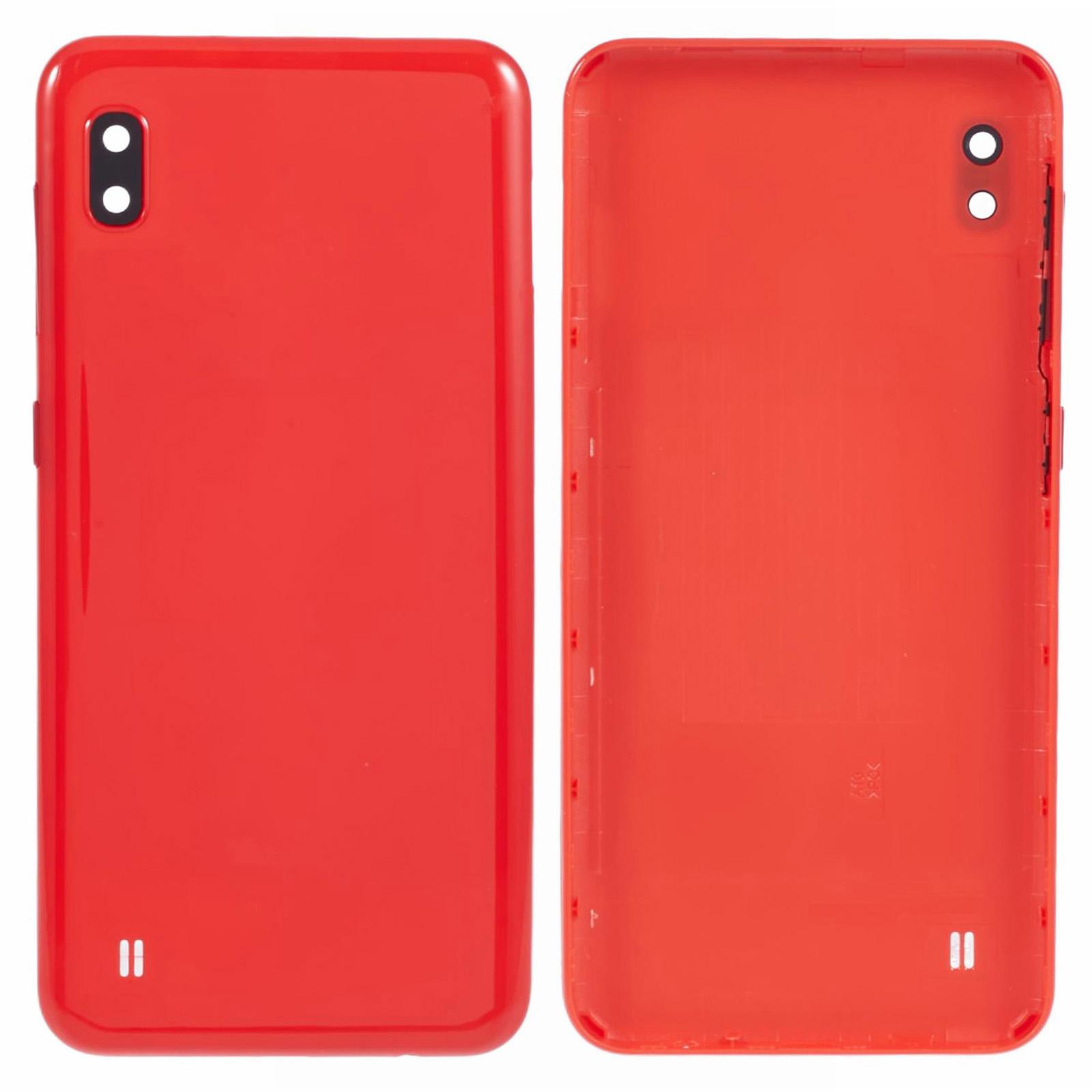 

For Samsung Galaxy A10 A105 Battery Housing with Camera Lens Cover (Without Logo) Red