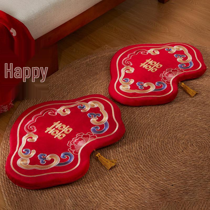 Wedding Kneeling Pads for Bride and Groom: Thickened Red Cushions for Tea Ceremony