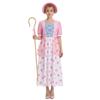 Kostým Panenky Bo Peep z Příběhu hraček Růžové puntíkované šaty Set Halloweenský Cosplay Párty Oblečení