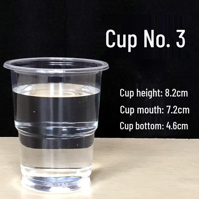 Xihe Disposable Transparent Thickened Plastic Cups
