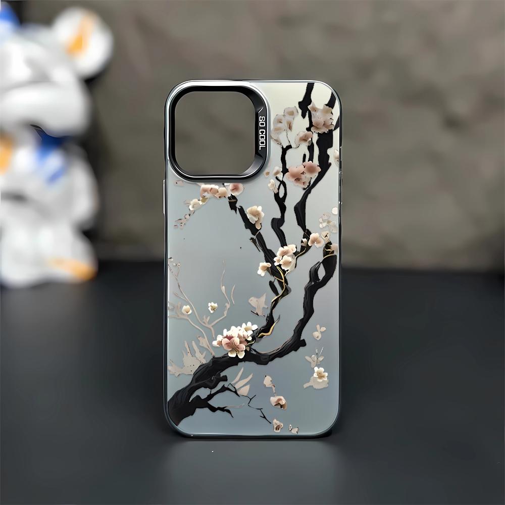 Chinese Plum Blossoms Phone Case For IPhone 17 17e 16 15 14 Pro Max 13 12 11 Air Protective Cover Hard PC Sturdy Coque Cover