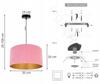 Hanging Lamp Ceiling Chandelier Golden Velvet Lampshade